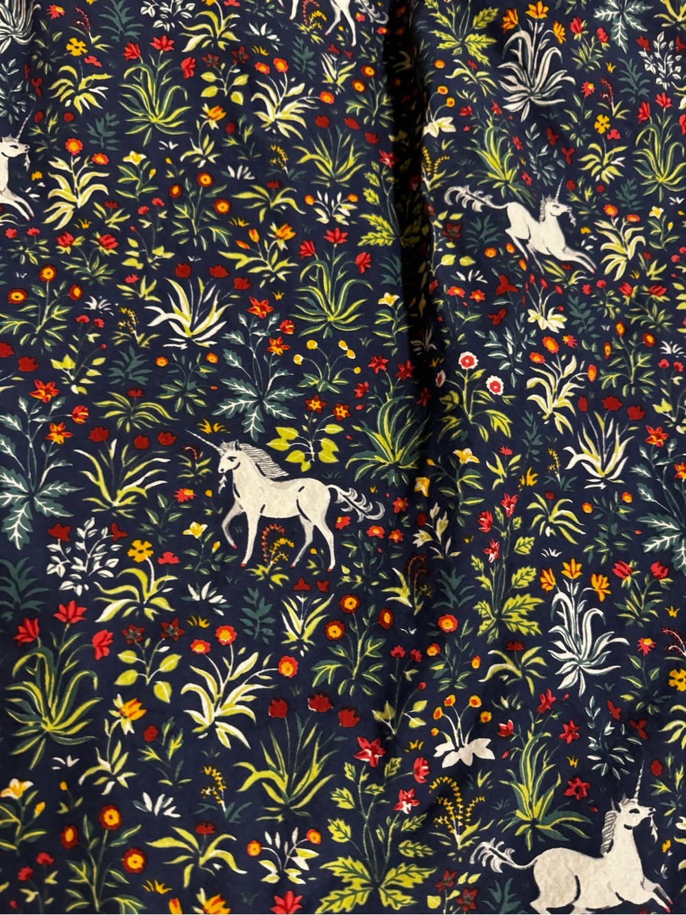Printfresh women 2X Navy Unicorn’/ garden cami dress Floral